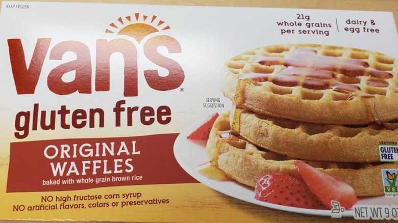 van gluten free waffles box