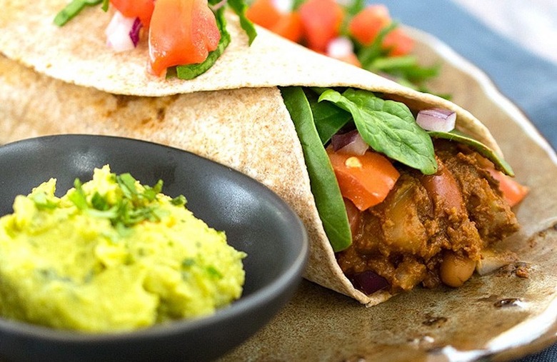 Slow Cooker Potato and Bean Mole 