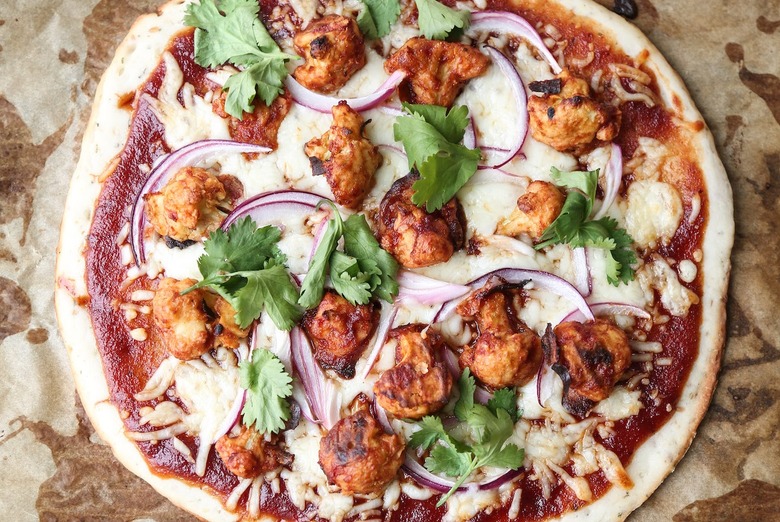 BBQ "Chicken" Pizza with Cauliflower