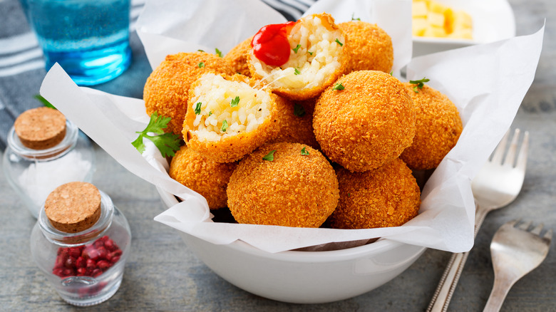 fried balls of rice
