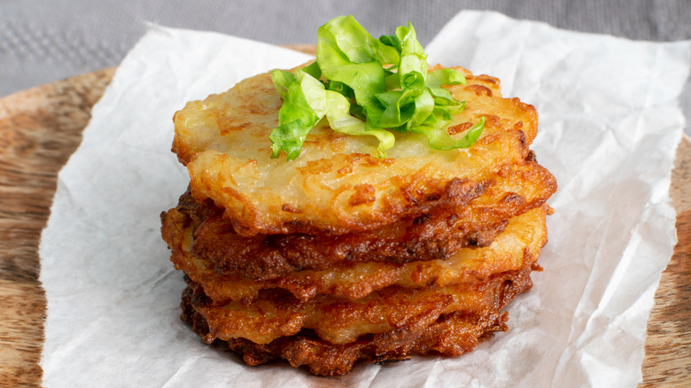 stack of latkes