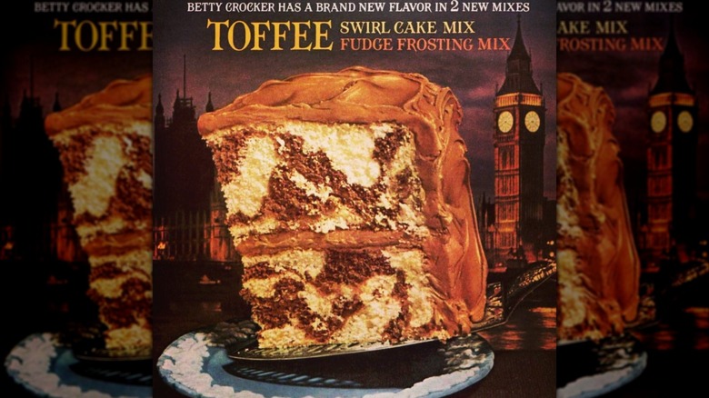 Betty Crocker Toffee Swirl Cake Mix vintage advertisement