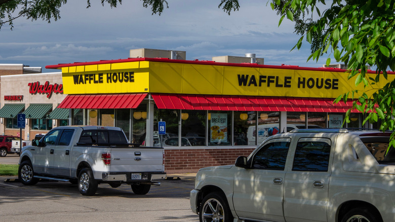 Exterior of a Waffle House