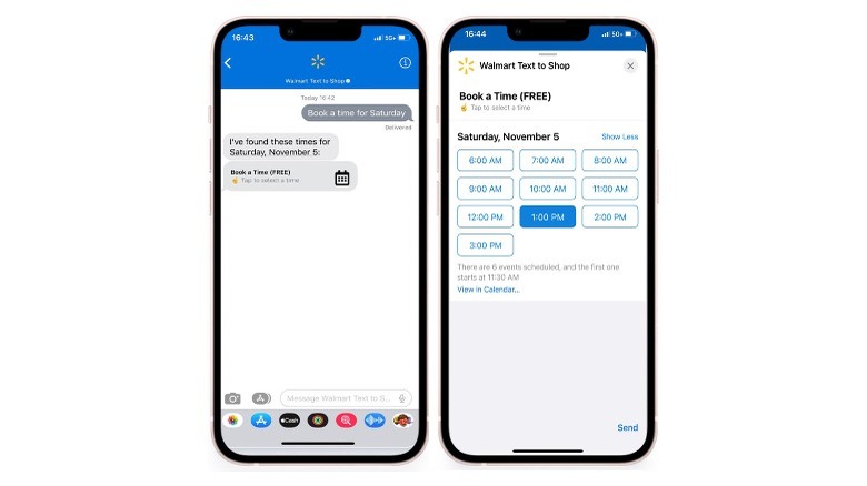 Using 'text to shop'
