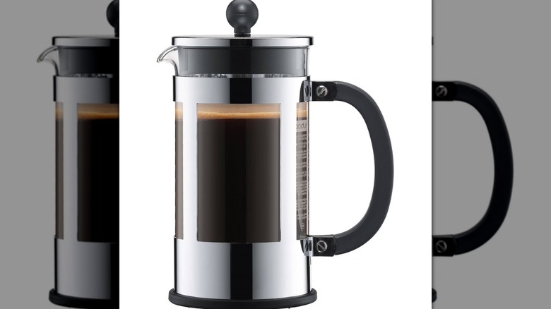 A Bodum Kenya French Press Coffee Maker on a white background