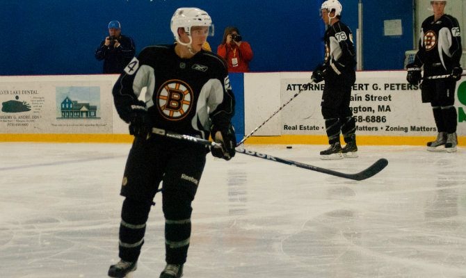 Watch: Boston Bruins' Ryan Spooner Splits an Egg with His Hockey Stick
