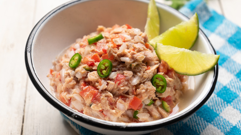 tuna salad with jalapeños