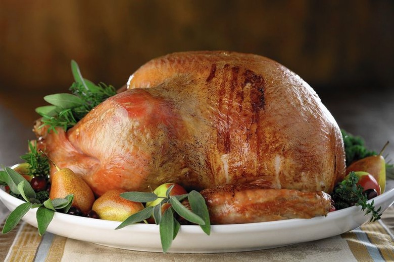 Roast Turkey with Herby Pork and Apricot Stuffing