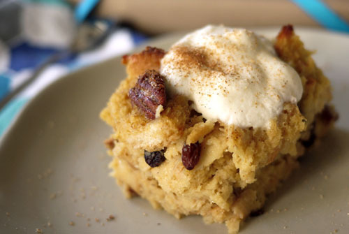 Eggnog Bread Pudding 