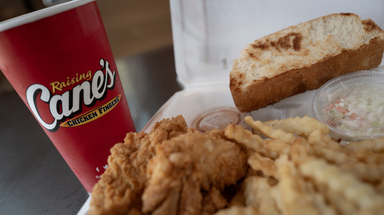 Raising Cane's chicken meal