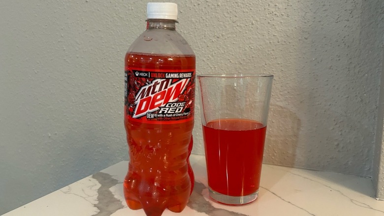 Code Red bottle and cup