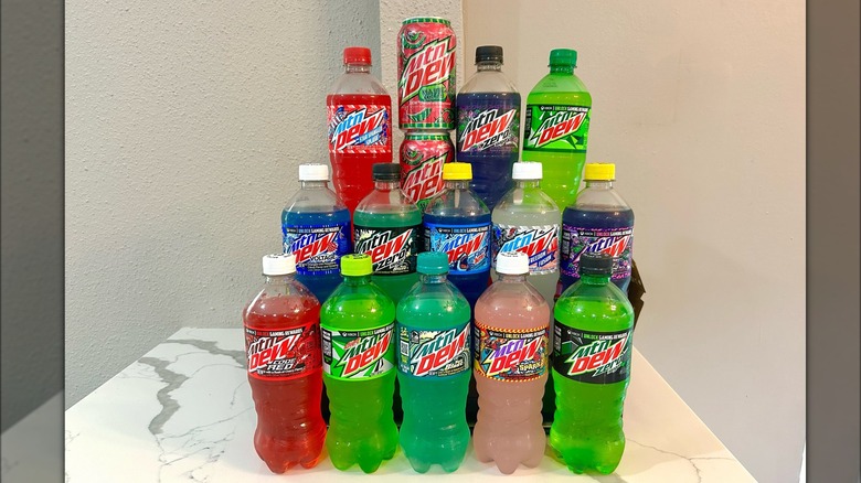 many Mountain Dew varieties