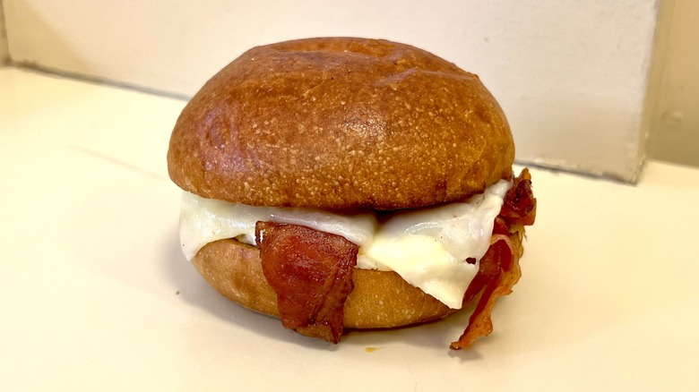 Dunkin's Hot Honey Bacon Breakfast Sandwich