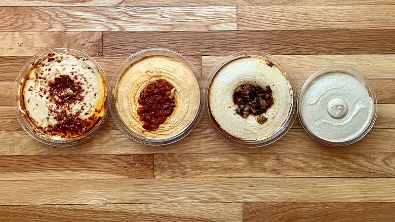 Cedar's organic hommus open containers