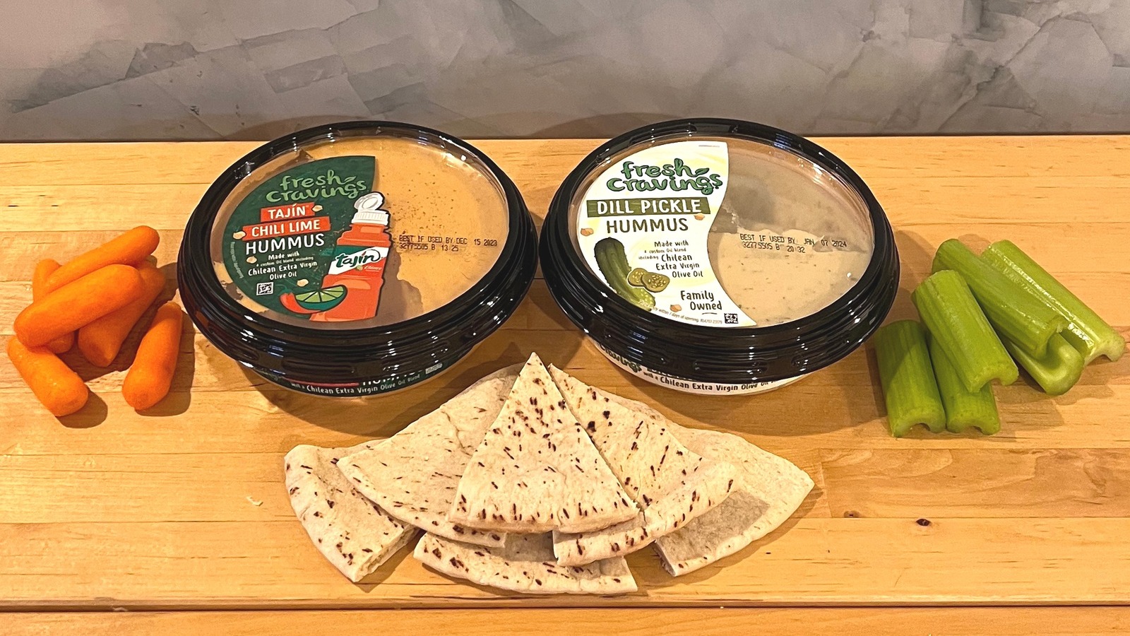 We Tried Fresh Cravings' Tajín Chili Lime And Dill Pickle Hummus Flavors And One Of Them Is A Winner - Vimarsana News