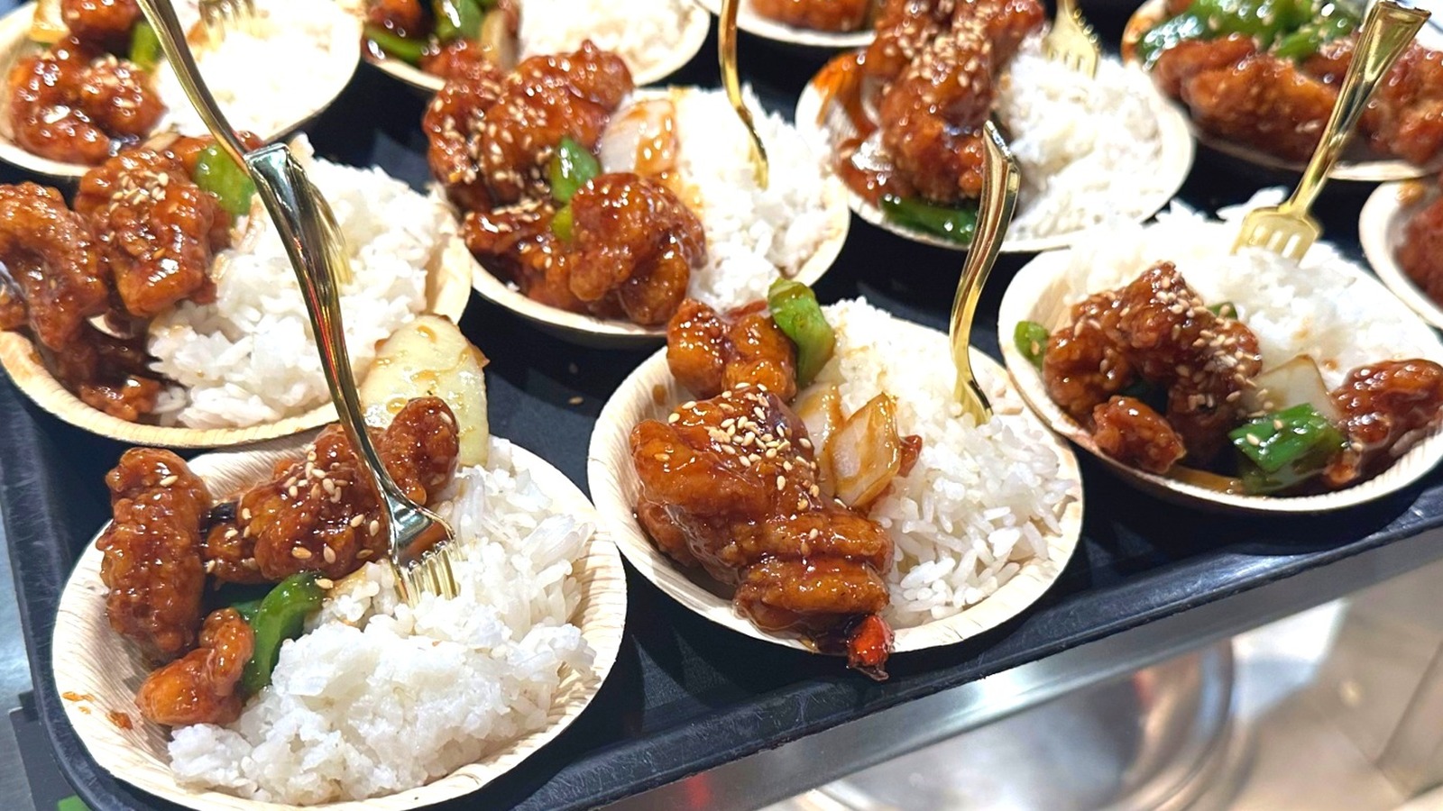 We Tried Panda Express X Hot Ones' Blazing Bourbon Chicken And It