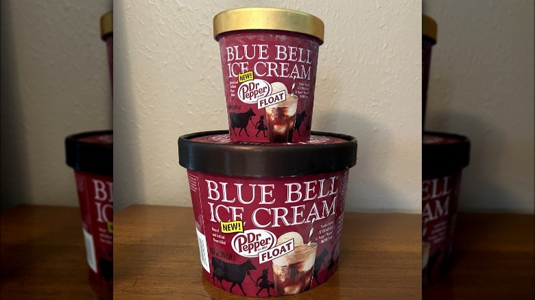 Dr Pepper Ice Cream stacked