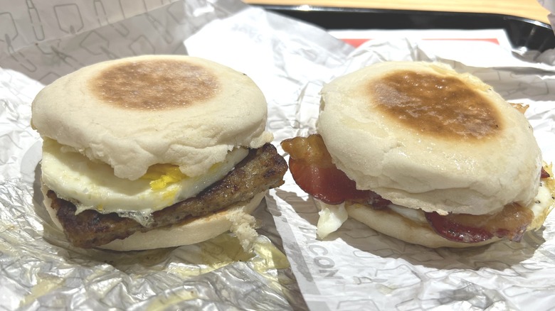 English Muffin Breakfast Sandwiches - Julias Simply Southern