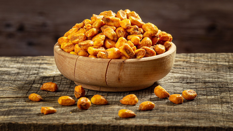 Corn nuts in bowl
