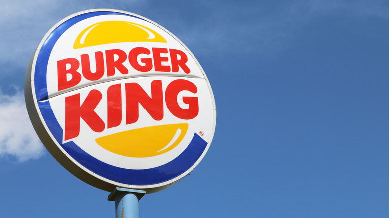 A Burger King sign