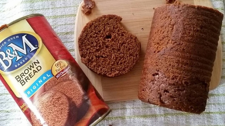 B&M canned bread and slice
