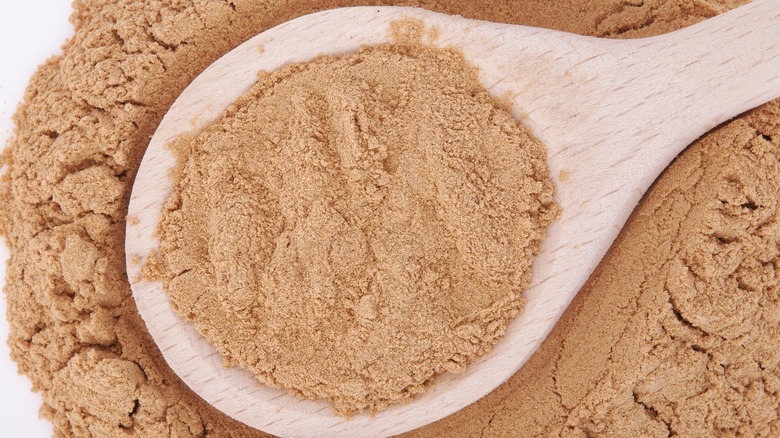 Close-up of mesquite flour powder
