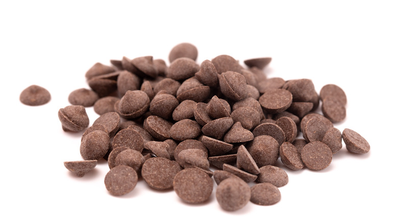 Pile of carob chips