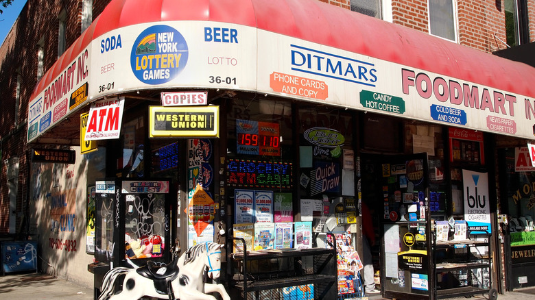 Close up of bodega store on corner
