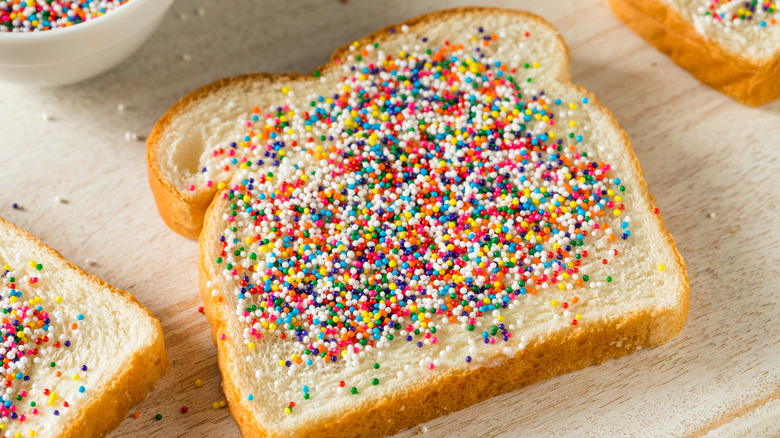 Slice of fairy bread