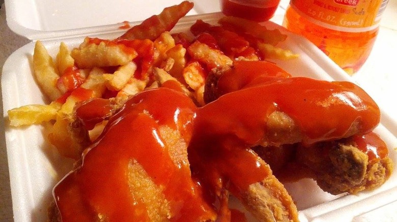 mumbo sauce and chicken