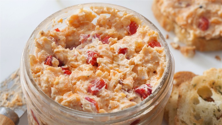 Jar of pimento cheese