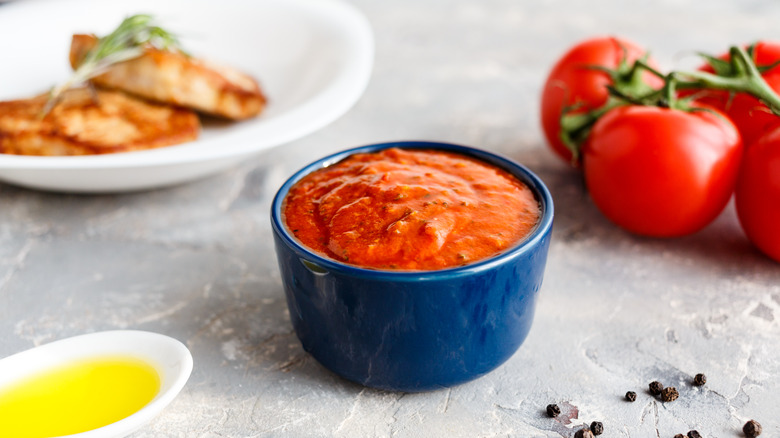 tomato sauce in a bowl