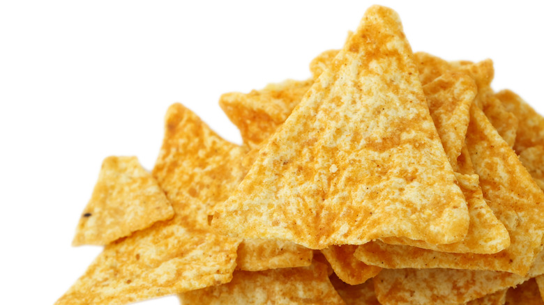 up close view of doritos
