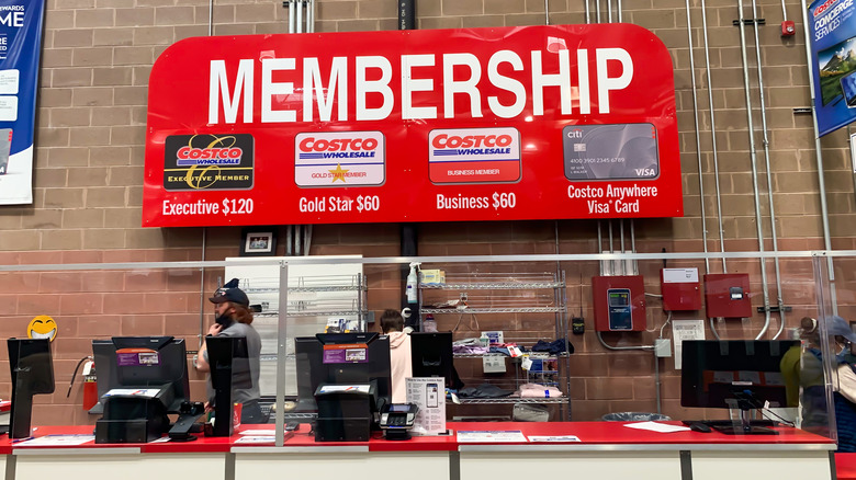 The Costco membership desk