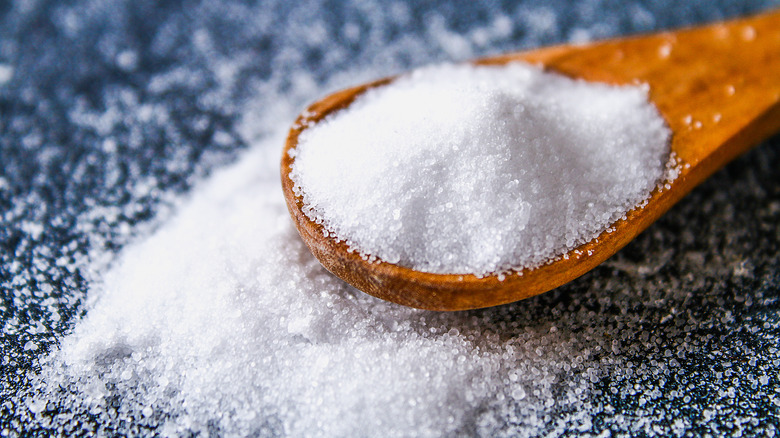 spoonful of loose salt