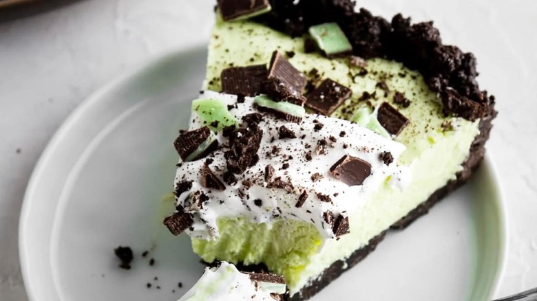 slice of grasshopper pie