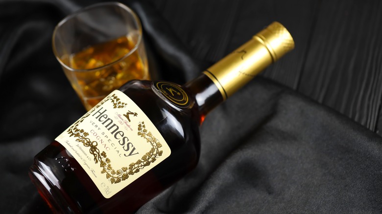 Hennessy next to cocktail