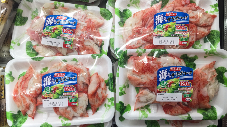 Imitation crab packages