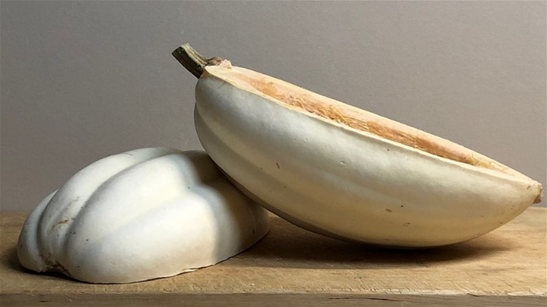 Sliced mashed potato squash