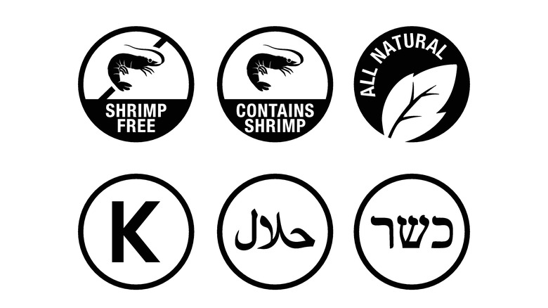Kosher and Halal labels