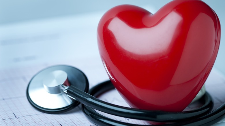 heart and stethoscope