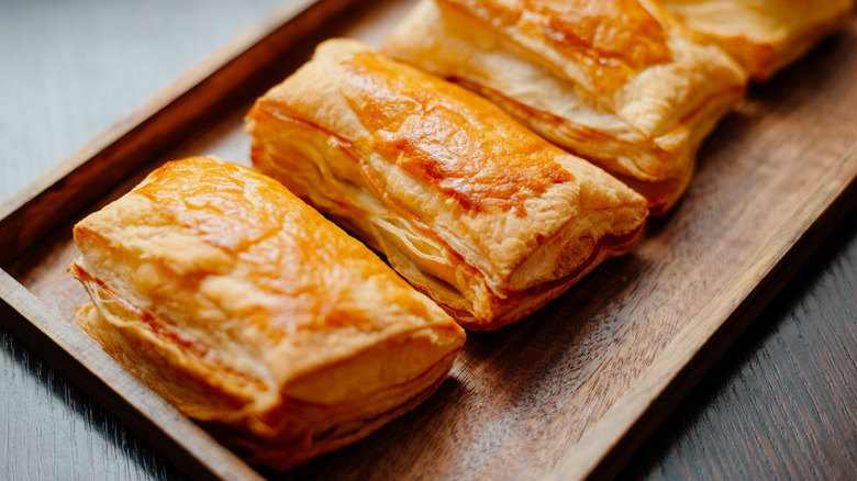 Puff pastry rectangles