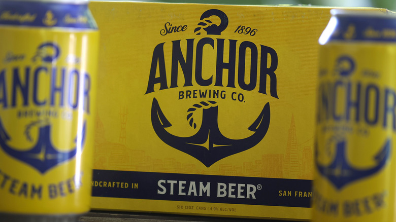 package of anchor steam beer