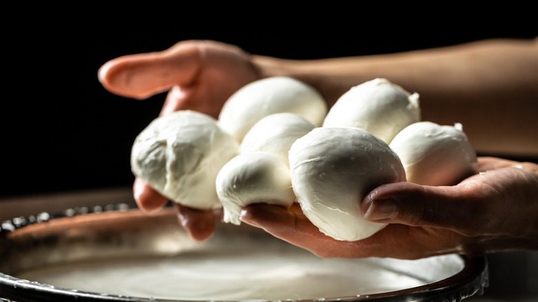 making fresh mozzarella
