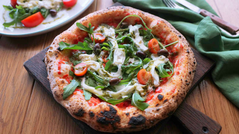 stracciatella on pizza