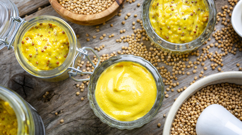 Different varieties of mustard