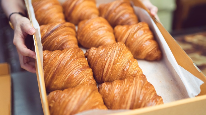 basket full of croissants