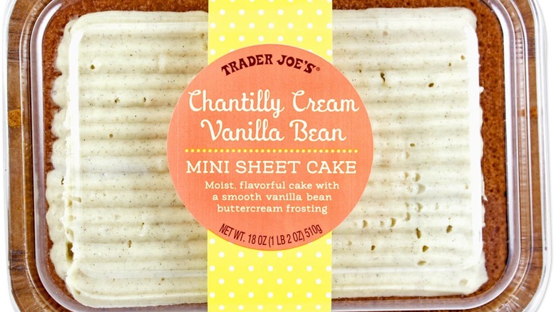 Trader Joe's vanilla bean mini sheet cake