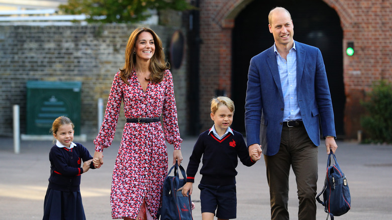 Charlotte, Kate, George and William