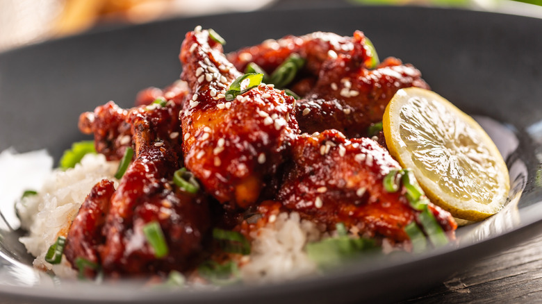 chicken wings Korean Barbecue Sauce